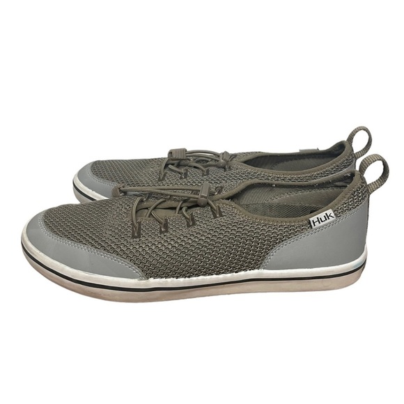 𝅺huk Performance Fishing Mania Casual Deck Shoe, Shiktaki, Khaki, H8013300, 9 - Picture 1 of 8